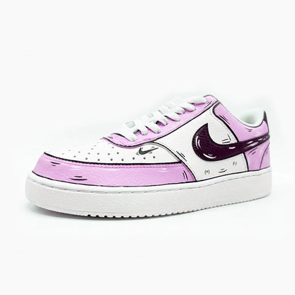 Custom Sneakers NIKE COURT VISION  Messy Line Design Wild Romantic Dream Comic Pattern Couple Matching Shoes Unisex retro shoes