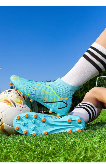 Mens Football Field Boots Ultralight Turf Indoor Society Training Soccer Shoes Cleats for Kids Sneakers TF/FG Football Shoes