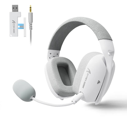 ATTACK SHARK L80PRO 3-IN-1 Gaming Headset can make more stable connection & low-latency,dual microphone design ,40mm