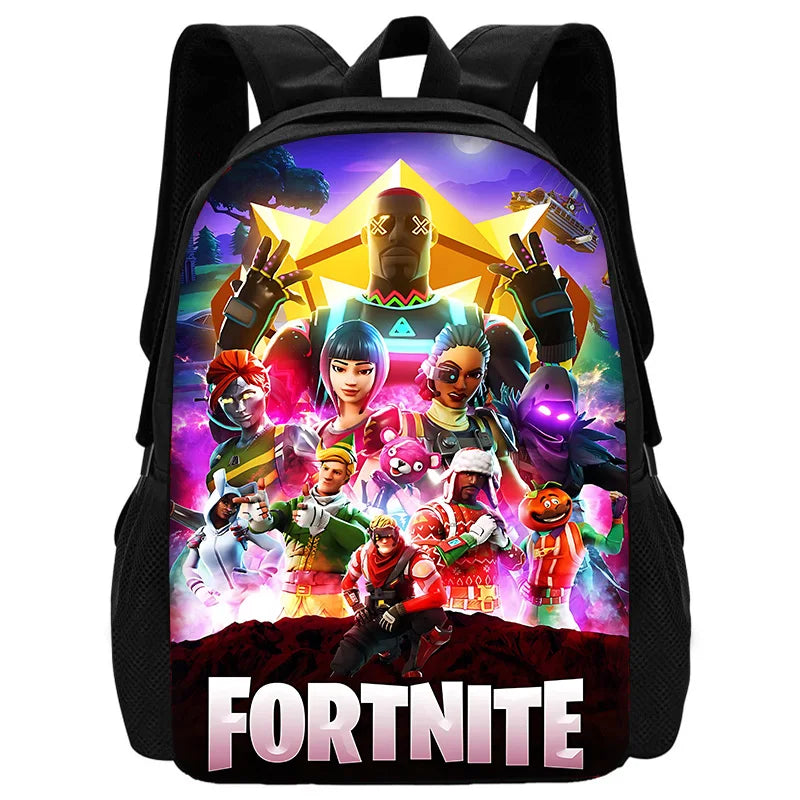 Popular Game FortniteS Child School Backpack With Shoulder Bag Pencil Bags School Bags for Boys Girls Best Gift