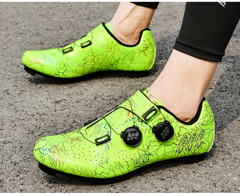 Professionelle Rennradschuhe für Herren und Damen – selbstarretierende Speed-Fahrradschuhe mit SPD-Cleats für Racing und Wettkampf