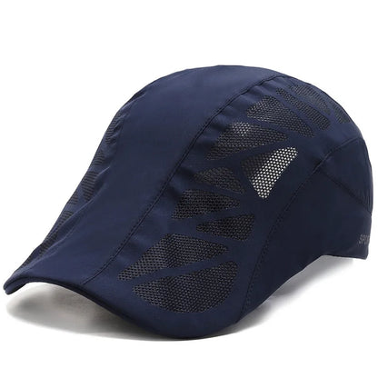 Boné de basebol unissexo com letras impressas, de secagem rápida; chapéus de sol; bonés de malha respirável para atividades ao ar livre no verão; boinas; viseiras; chapéus de golfe