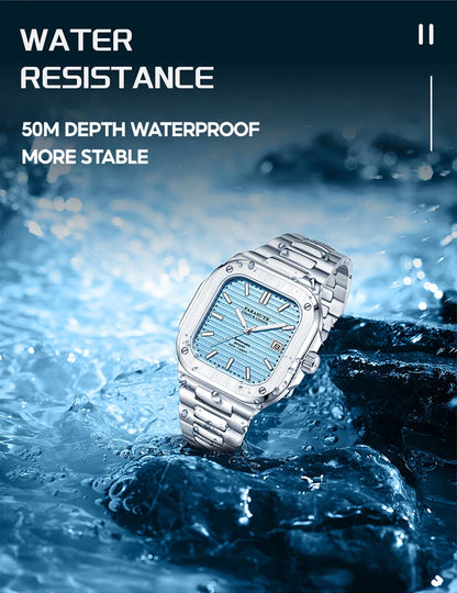 Montre de luxe automatique pour homme FARASUTE, mouvement Miyota9019, ultra-fine (8,9 mm), luminescente, étanche à 5 ATM