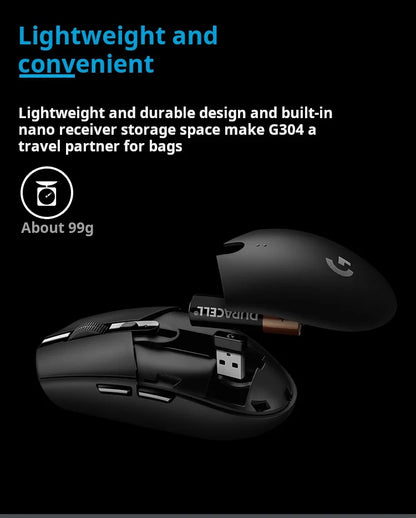 Logitech G304 LIGHTSPEED Wireless Mouse Game Mouse Light Portable Mouse Macro Jedi Survival FPS League of Heroes Eat Chicken