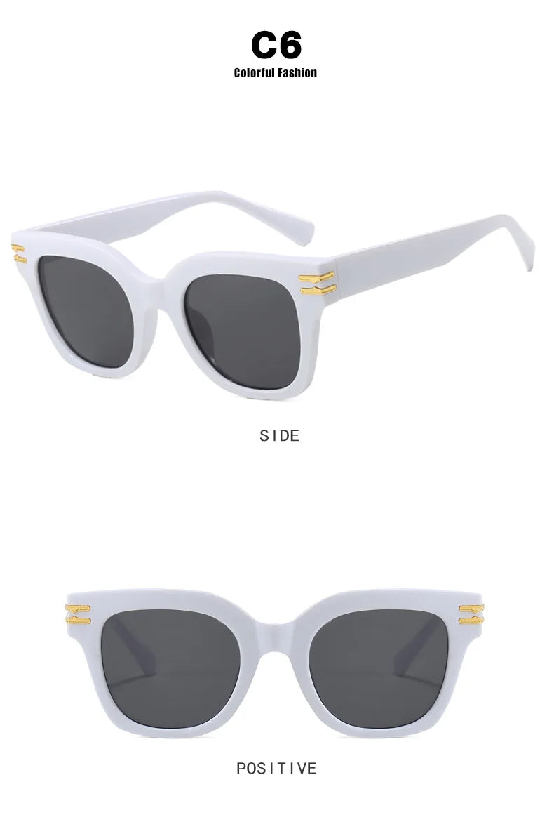 Square Oversized Sunglasses Trendy Premium UV Blocking Driving Sun Glasses for Men Women personality Unisex Eyewear Shades