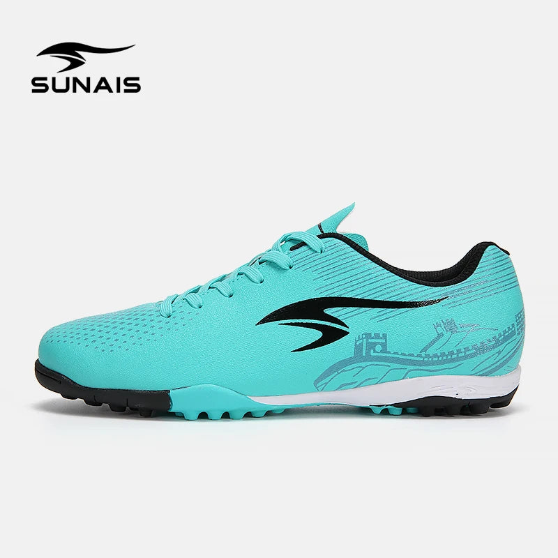 Chaussures de football SUNAIS légères pour terrain synthétique, coupe basse avec maintien de la cheville, spéciales pour terrains en plastique/aires de jeux scolaires
