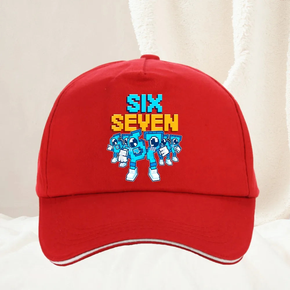 Meme 67 Six Seven 6 7 Italian Brainrot Boné de basebol para homem, boné de camionista, primaveril, casual, para atividades ao ar livre, para ginásio, viseira de sol, boné snapback