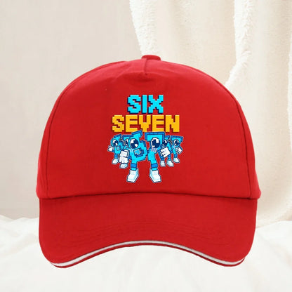 Meme 67 Six Seven 6 7 Italian Brainrot Boné de basebol para homem, boné de camionista, primaveril, casual, para atividades ao ar livre, para ginásio, viseira de sol, boné snapback