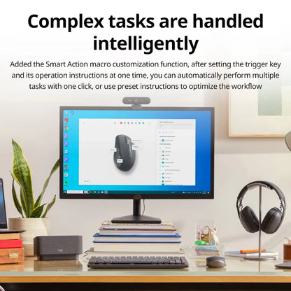 Logitech MX Anywhere 3S Mouse seamlessly switches across 3 devices! A portable office tool compatible with multiple systems