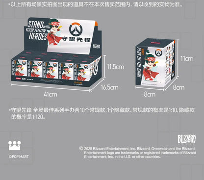 POP MART Overwatch Play of The Game Series Blind Box Mystery Box Toys Kawaii Ornaments Figurines Home Decor Desktop Model Dolls