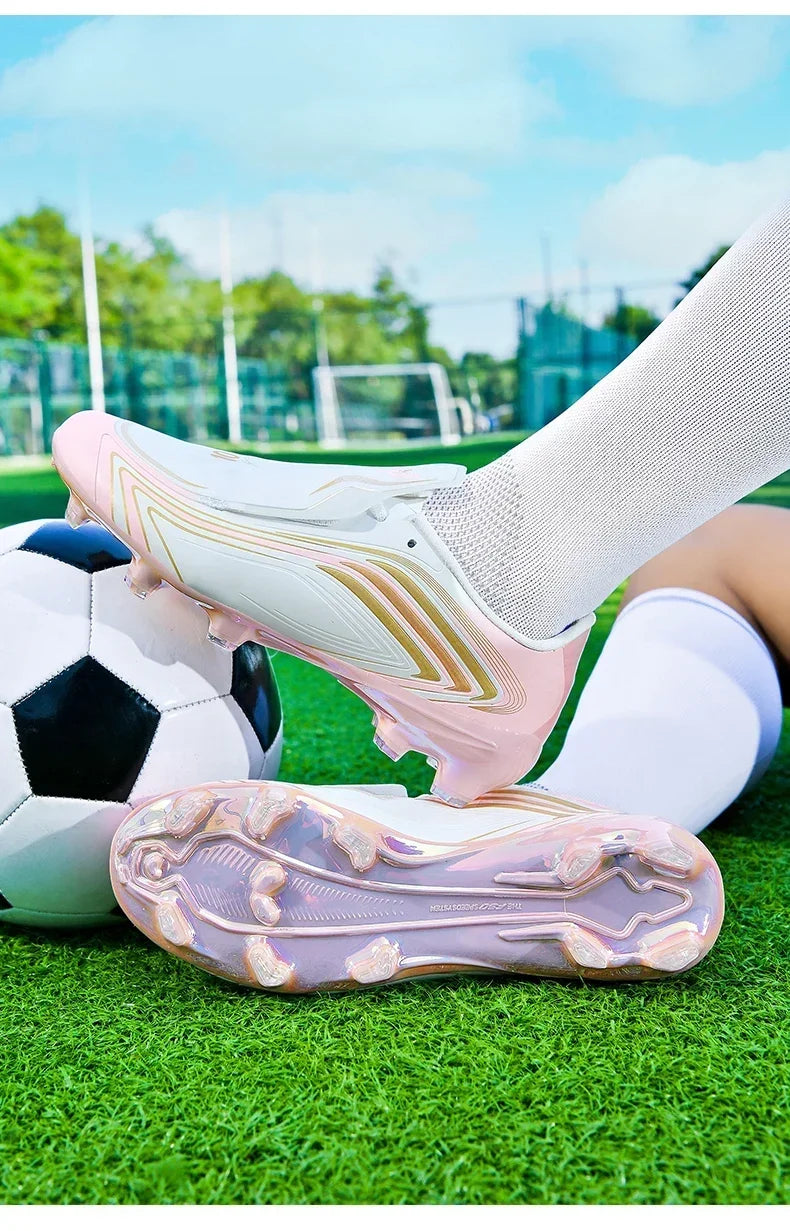 Nouvelles chaussures de football pour hommes, baskets de futsal, crampons de haute qualité, antidérapantes, chaussures de football d'intérieur, pour terrain synthétique, best-seller, montantes, pour extérieur