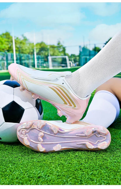 Nouvelles chaussures de football pour hommes, baskets de futsal, crampons de haute qualité, antidérapantes, chaussures de football d'intérieur, pour terrain synthétique, best-seller, montantes, pour extérieur