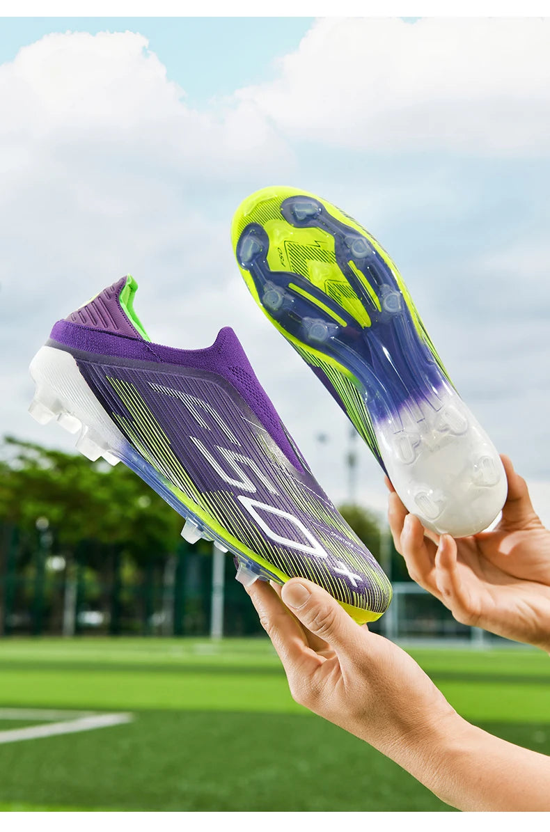 New Men Soccer Shoes High-quality Cleats Football Boots Sneakers Hot-selling Indoor Futsal Non-Slip Match Grass High-top Outdoor