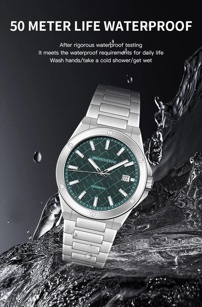 Specht&Sohne 2025 Neue 38MM Herrenuhr, Automatikuhr, Japan Miyota 8215 Uhrwerk, Stahl, Saphirglas, wasserdichte Reloj Homb