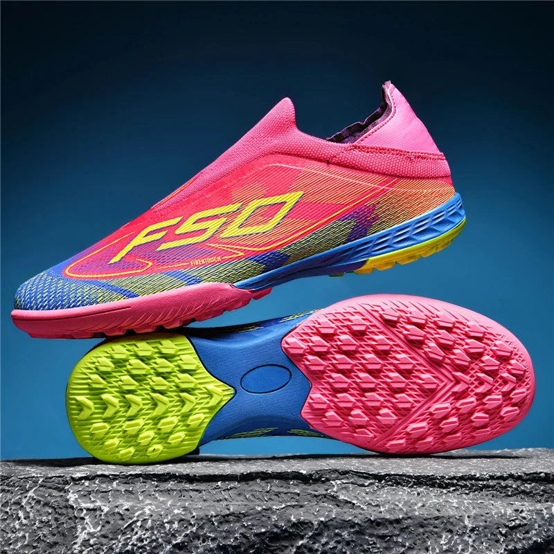 Chaussures de Football pour hommes, bottes de Football ultralégères pour adultes, crampons d'intérieur, antidérapants, Fg sur gazon, confortables, nouvelle collection
