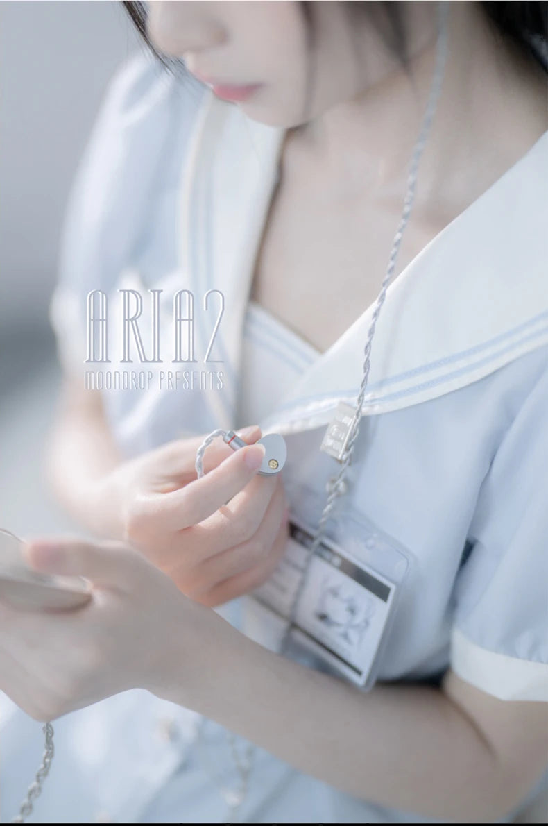 MOONDROP ARIA 2 Earphones High Performance IEMs Earbuds with Detachable Cable 0.78mm 2pin 3.5/4.4mm plug ARIA2 Earphone