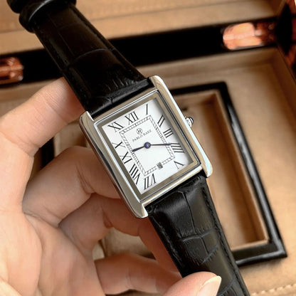 UTHAI Montre homme de luxe légère pour le travail, marque de luxe, carrée, classique, avec calendrier, étanche, bracelet, montre-bracelet à quartz pour homme, cadeau