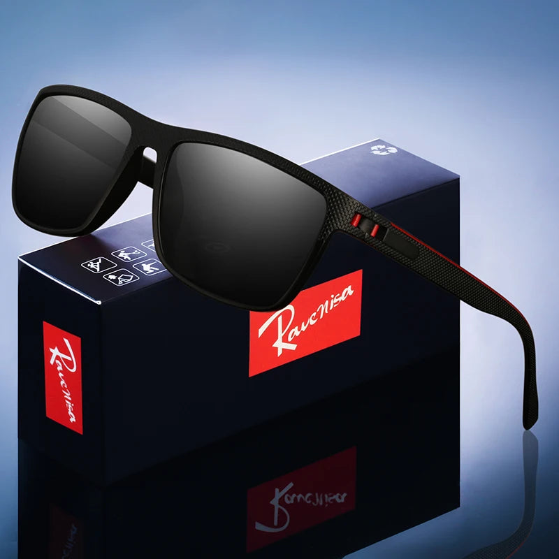Fashion High Quality Brand New Polarized UV400 Sunglasses Men Women‘s Square Matte Frame Glasses