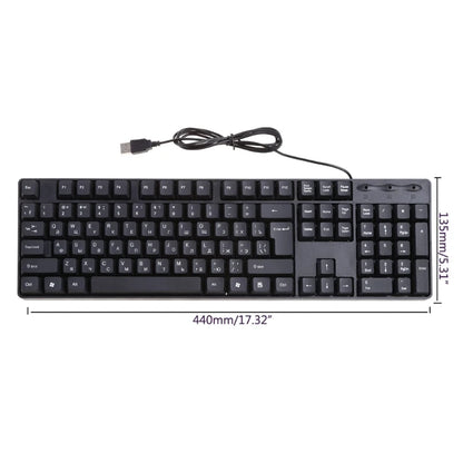 Ergonomic USB PC Computer Keyboard, Russian Keyboard / English Keyboard DropShipping