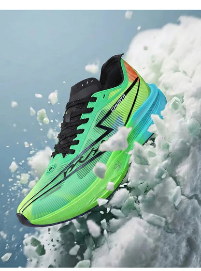 Men's Sports Shoes Carbon Plate Running Shoes Male Marathon Sneakers Racing Shock-absorbing Athletics Training Shoes for Women