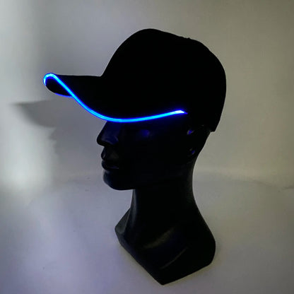 Fashion Glowing Baseball Cap LED Light Up Hip Hop Hat Bar Club Props Fluorescent Hat Men Women DJ Dance Supplies Costume