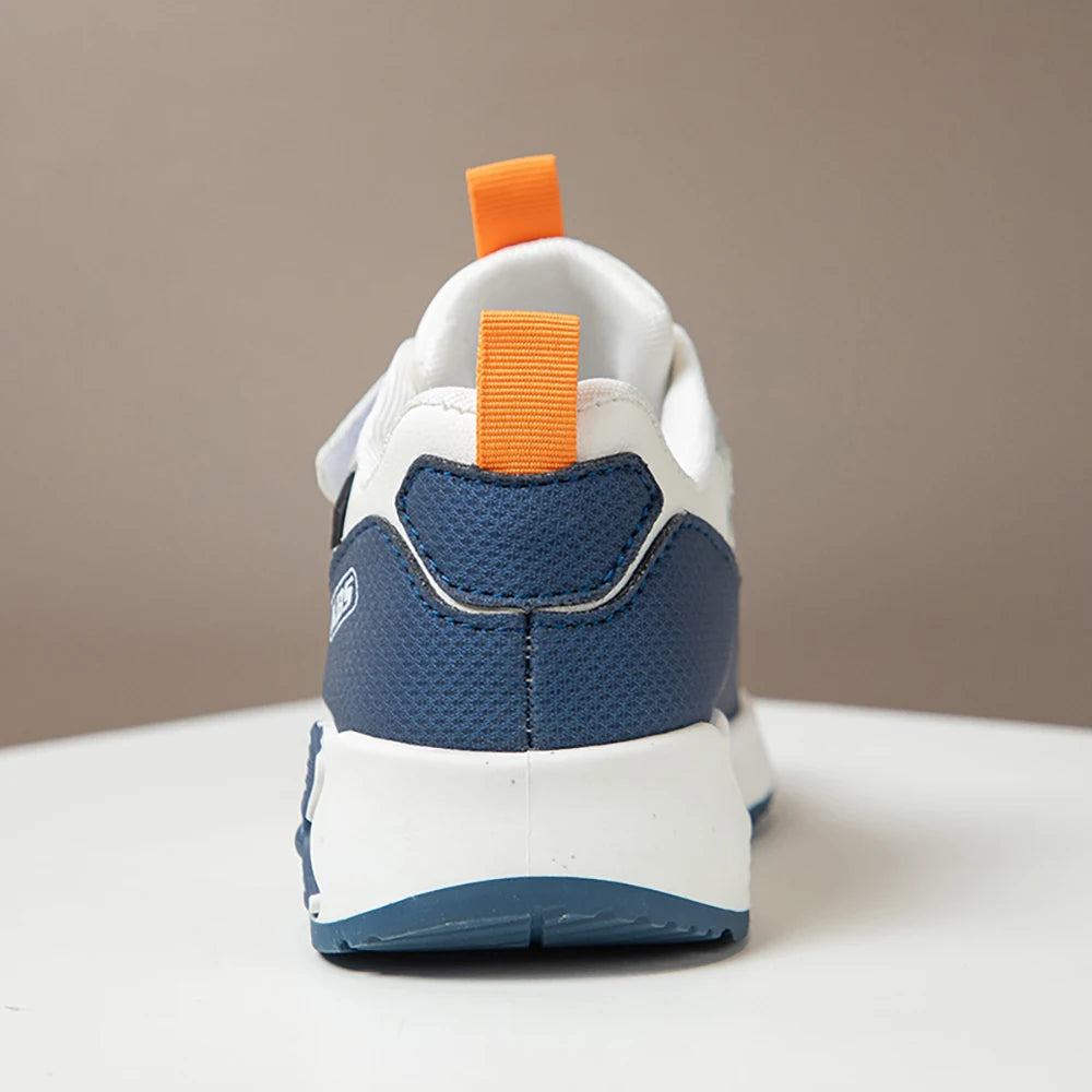 PU Leather Sport Shoes For Children Trend Fashion Kid's Sneakers Soft-soled Outdoor Boy's Girl's Running Shoes