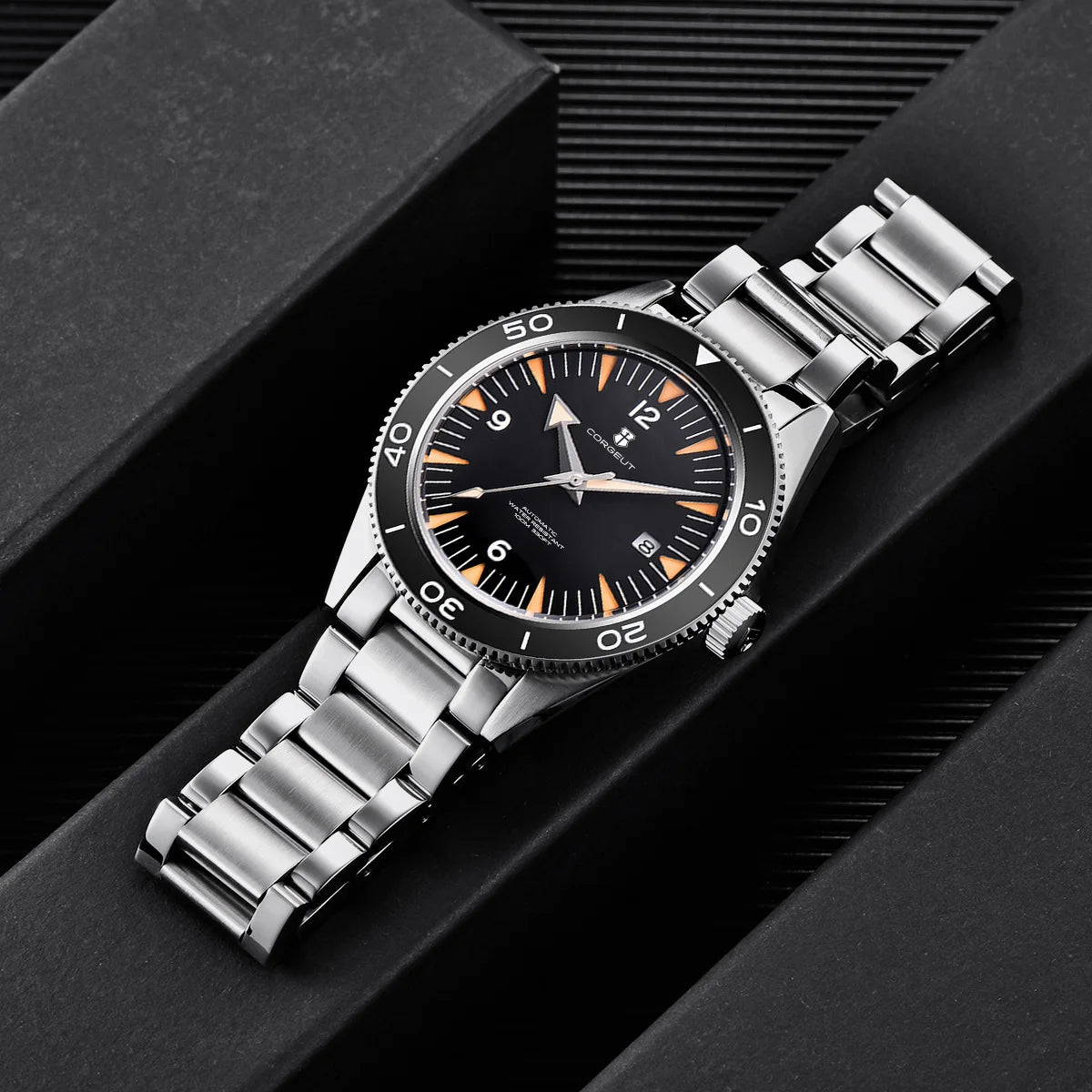 Ceramic Bezel 100 Waterproof Luxury Corgeut Watch Men 41mm Sapphire Mechanical Clock Diver Miyota Automatic Wristwatch