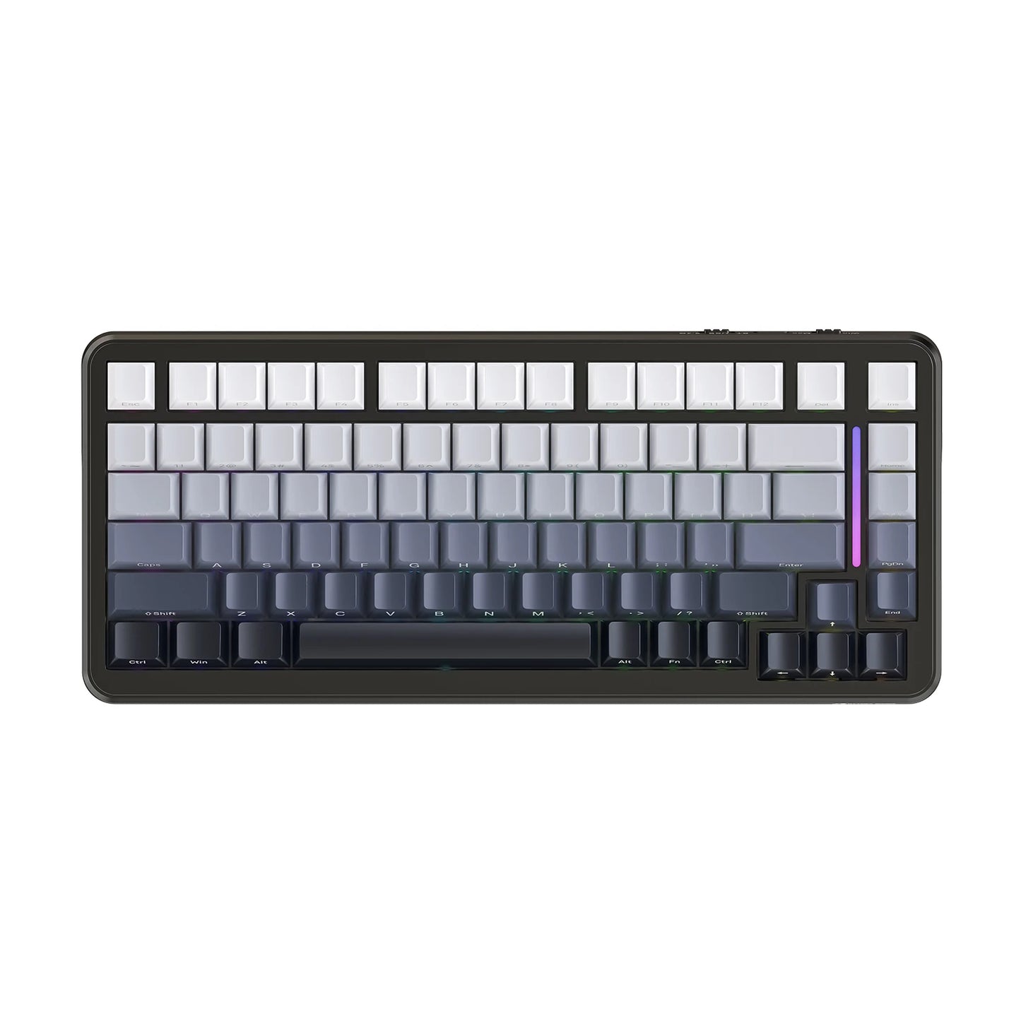 Attack Shark M86 Wireless Mechanical Keyboard 75% Compact RGB Backlit Hot-Swappable Side-Printed PBT Keycaps Tri-Mode 4000mAh