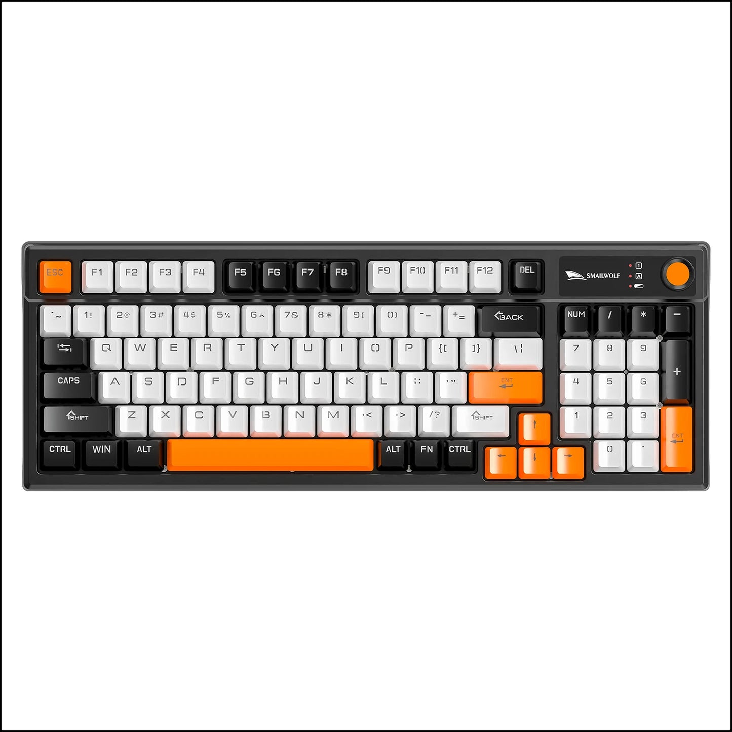 SMAILWOLF MK95 Bluetooth Wireless Three-Mode Mechanical Keyboard Korean Customized Office Gaming Laptop with RGB Lighting Effect