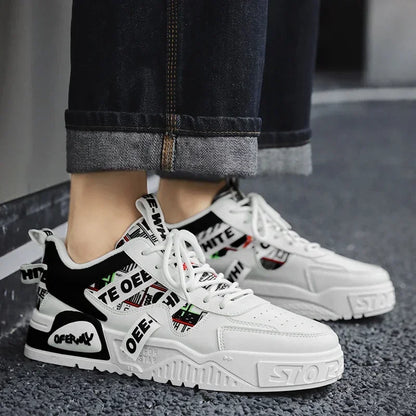 Skateboard Heren schoenen Zomersneakers Leer Casual Mode Outdoor Hardlopen Sport Wandelen Tennis Platform Designer Luxe