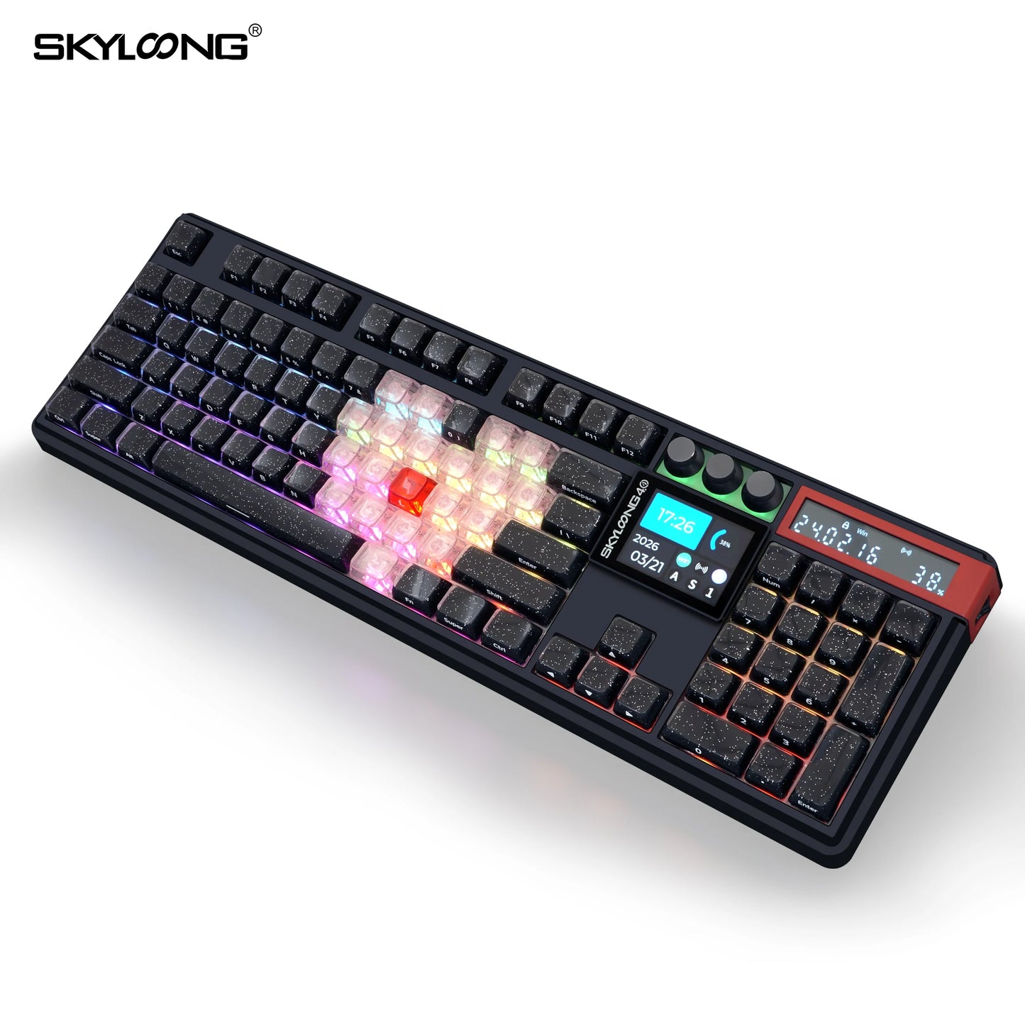 SKYLOONG GK104 Pro Wireless Mechanical Keyboard 100% Custom Keyboard Hot-Swapp Low-noise Switch for PC Gamer office Accessoies