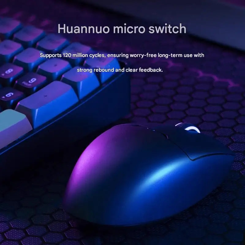Aigo GM80 PLUS PRO Wireless Mouse Bluetooth PAW3311/PAW3395 Lightweight 1000HZ Wired Three-mode Gaming E-sports Mouse Gift