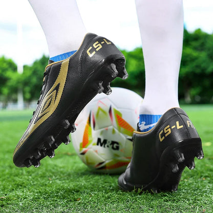 New Men Football Boots Grass Cleats Soccer Shoes Match Adult Indoor Ultralight Non-Slip Boys Futsal Sport Turf Comfortable