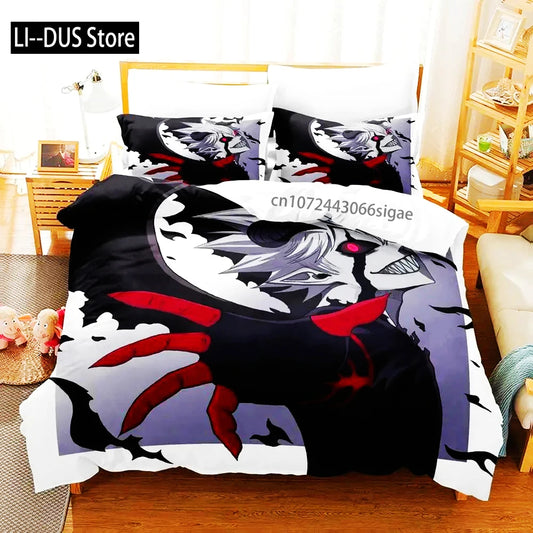Black Clover Bedding Set Single Double Full Queen King Size Anime Duvet Cover Set For Adults Boys 2024 Quilt Cover Pillowcase