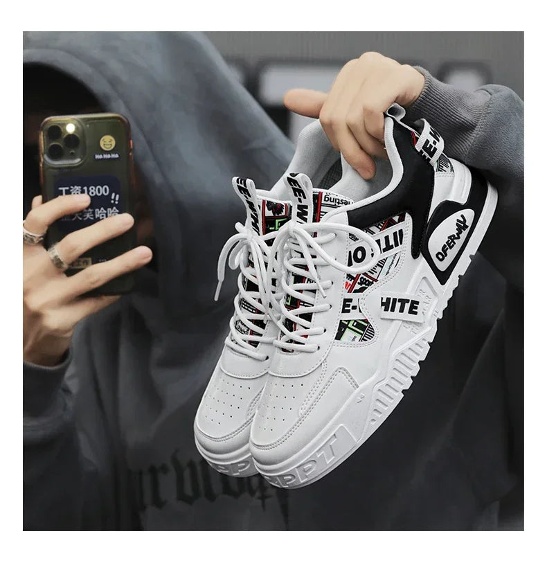 Skateboard Heren schoenen Zomersneakers Leer Casual Mode Outdoor Hardlopen Sport Wandelen Tennis Platform Designer Luxe