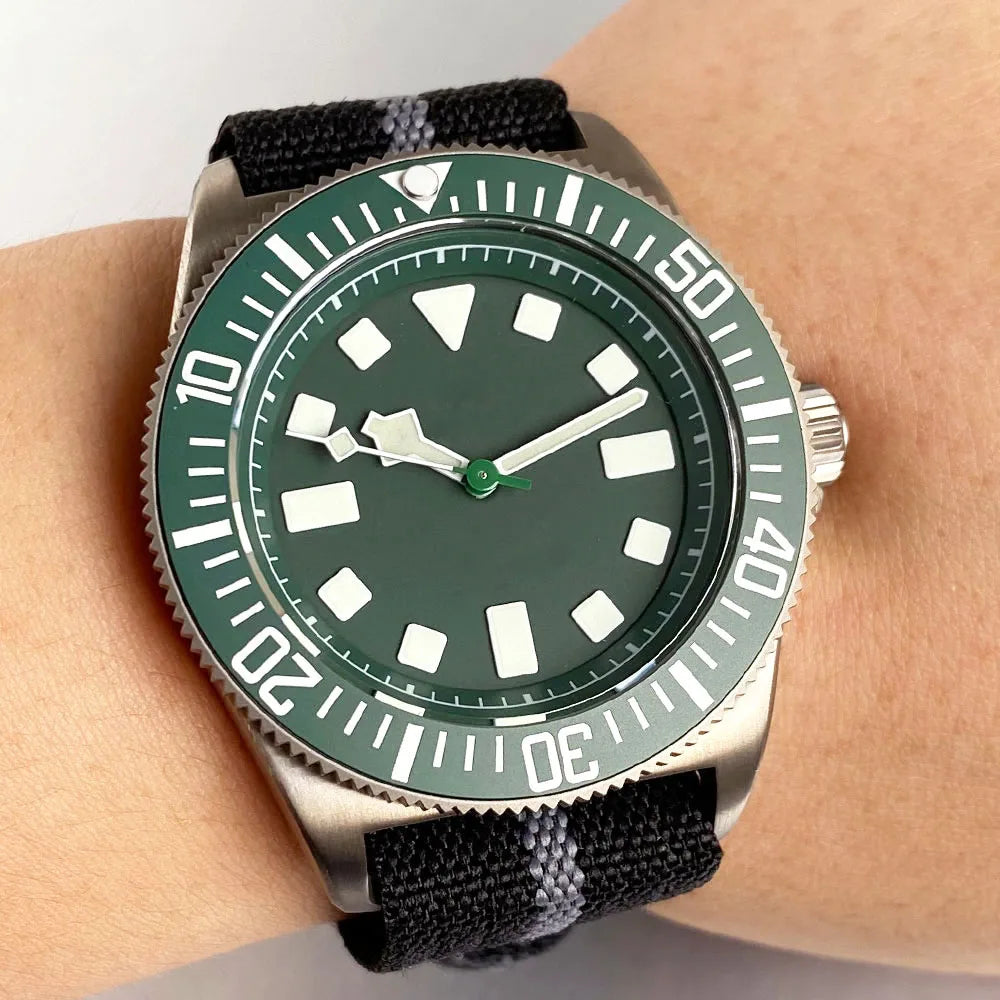 Titanium Case Tandorio 42mm Retro FXD NH35 PT5000 Mechanical Men Watch Sapphire 200M Diver Watches Luminous Montres hommes