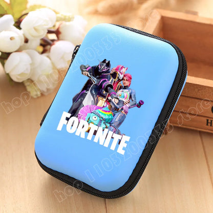 New Fortnite Storage Bag Multi-Function Data Cable Charger Organizer Travel Earphone Protective Pouch Children's Birthday Gift