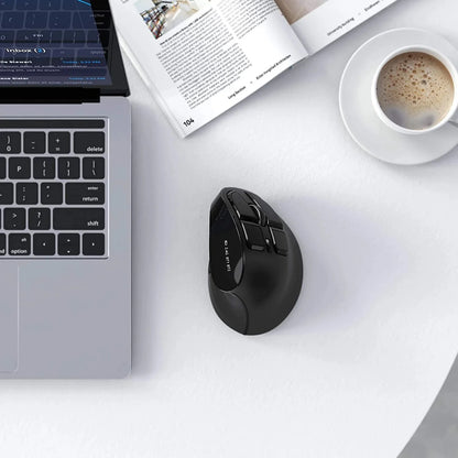 Seenda Vertical Wireless Mouse Bluetooth 5.0 3.0 Mouse for Tablet Laptop PC Mac iPad Rechargeable 2.4G USB Ergonomic gaming Mice