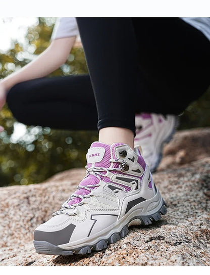 Chaussures de randonnée unisexes imperméables pour hommes et femmes, chaussures d'escalade respirantes et confortables pour l'extérieur, 2024