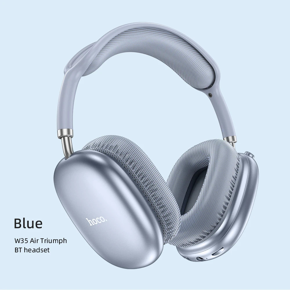 HOCO W35 Air Over-ear Bluetooth Headphones Wireless Sports headset Suport TF card AUX mode Stereo Smart Gaming Student Earphones