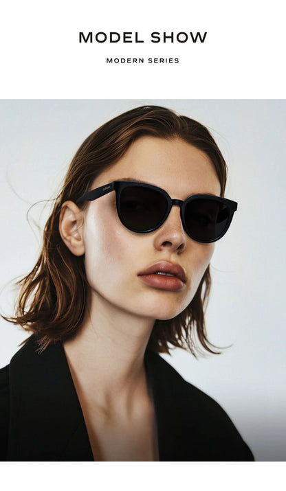 Óculos de sol de design da marca CAPONI para mulher, estilo retro, para raparigas, estilo coreano, polarizados, com proteção UV, modelo BH31031