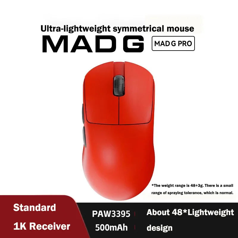 FGG Madlions Mad G Pro Max Ultra-lightweight Wireless Mouse Original 8K HZ Dual-Mode Low Latency PAW3395 Gamer Accessories Gifts