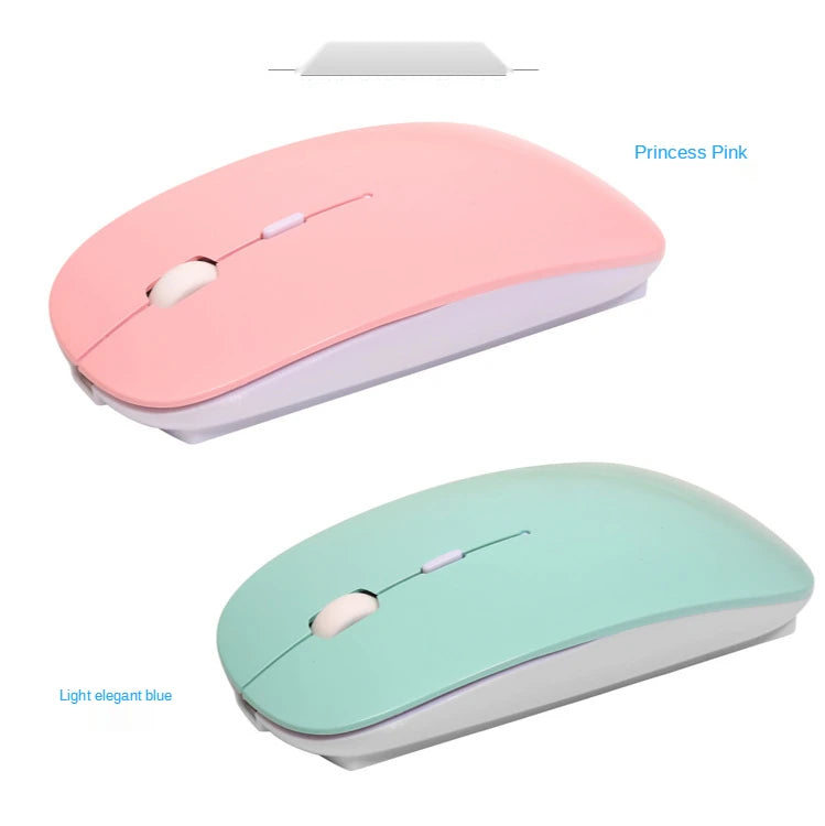 New Charging Type-c Wireless Mouse +USB Dual Receiver Mute Ergonomic Design 1000/1200/1600 Three-speed DPI