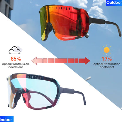Gafas de sol fotocromáticas DEVOURS originales para ciclismo, para hombre y mujer, deportivas, para bicicleta de montaña, MTB, gafas que cambian de color