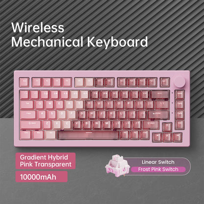 Tastiera meccanica Akko 5075 V3 75% 8000/10000mAh 2.4GHz wireless/cablata Type-C/BT 5.0 hot swap RGB gasket per gaming e digitazione