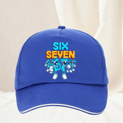 Meme 67 Six Seven 6 7 Italian Brainrot Boné de basebol para homem, boné de camionista, primaveril, casual, para atividades ao ar livre, para ginásio, viseira de sol, boné snapback