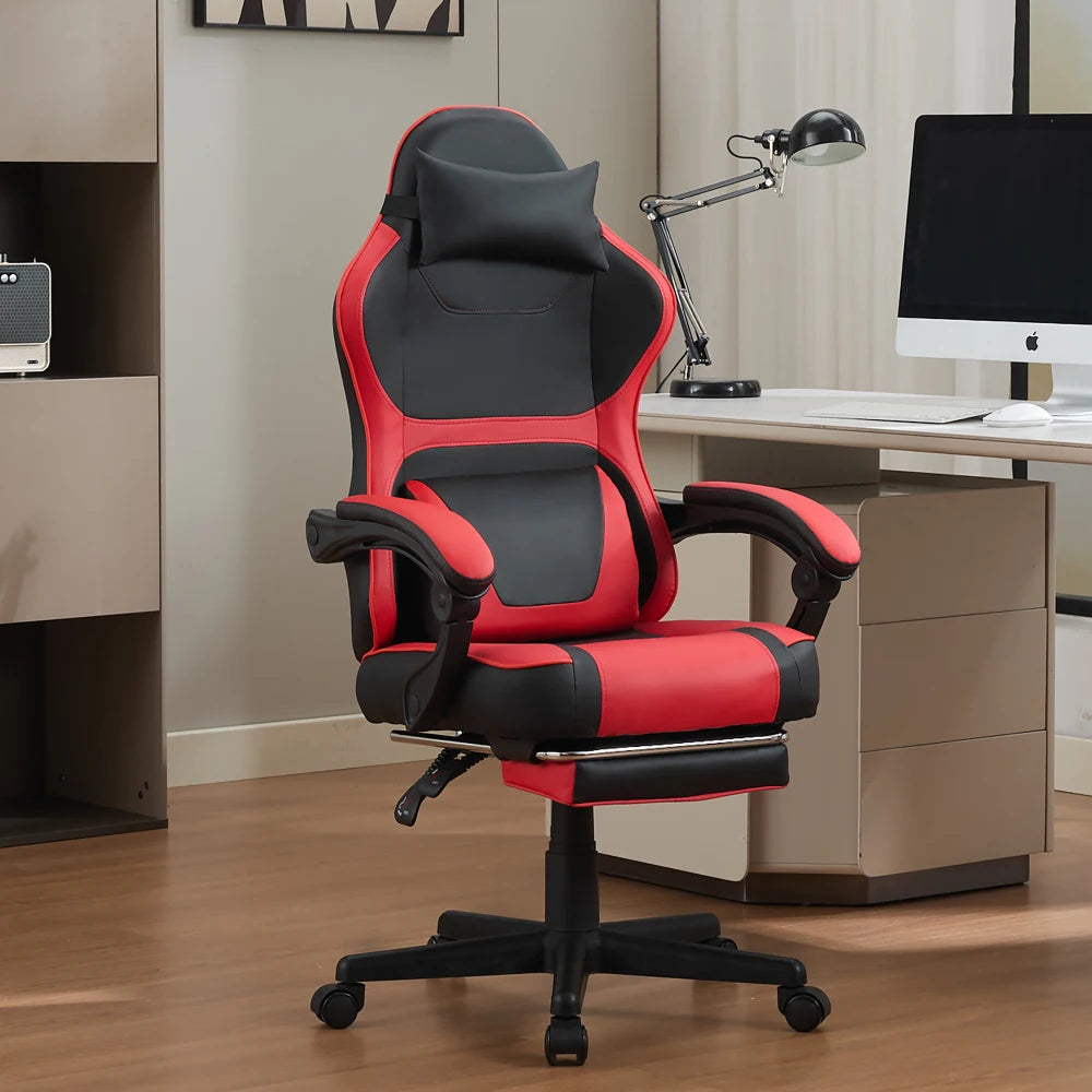 Ergonomic Gaming Chair, Gaming Chair with Storage Backrest, Adjustable Height, for Office and Gaming
