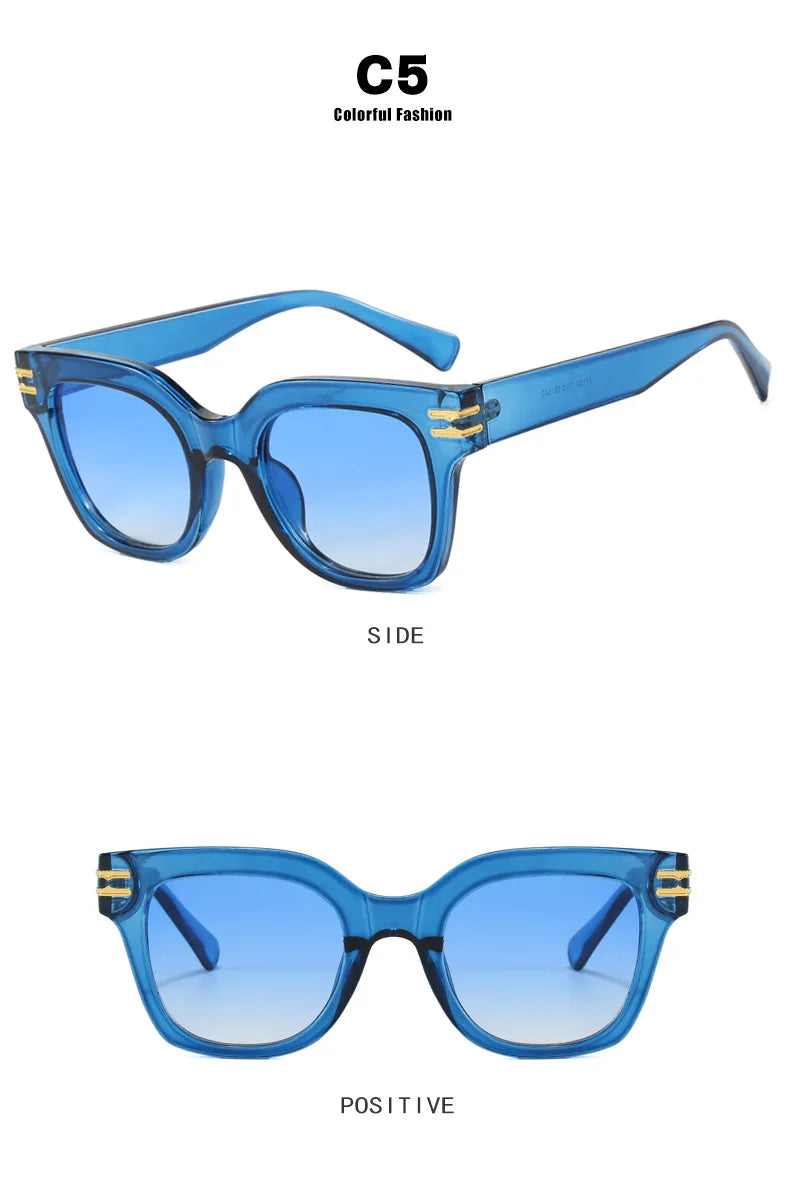Square Oversized Sunglasses Trendy Premium UV Blocking Driving Sun Glasses for Men Women personality Unisex Eyewear Shades