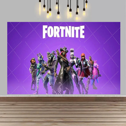 F-fortniteds Backdrop Poste  Boy Birthday Party Banner Kids  Birthday Cake Table Decor Party Supplies Photography Props Gift