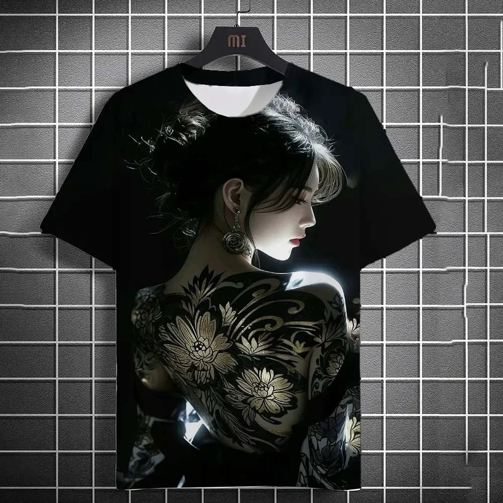 3D Printed Cool Boy Snake Butterfly T Shirt For Men Colorful Cartoon Pattern T-Shirts Summer Street Short-Sleeved Tees Loose Top